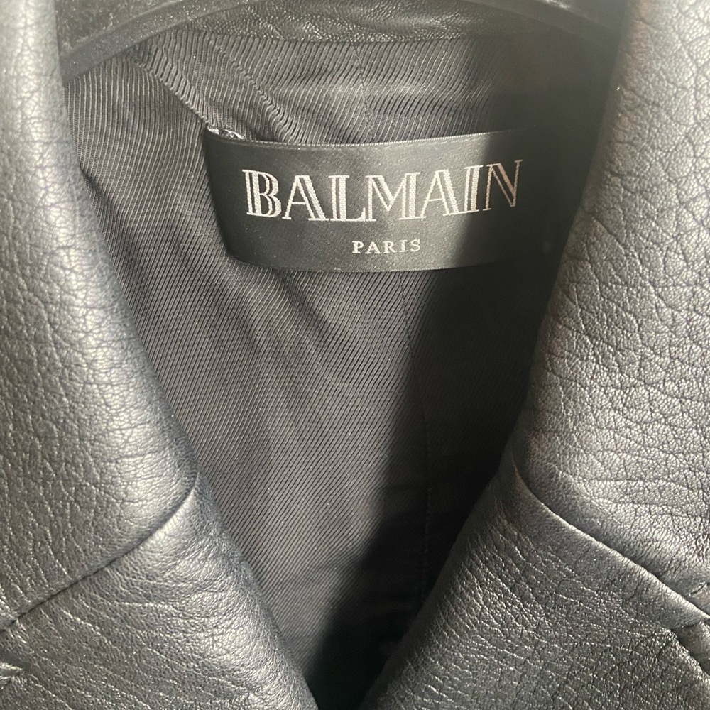 Balmain Black and Gold Blazer with Military-Inspired Design - Picture 8 of 10